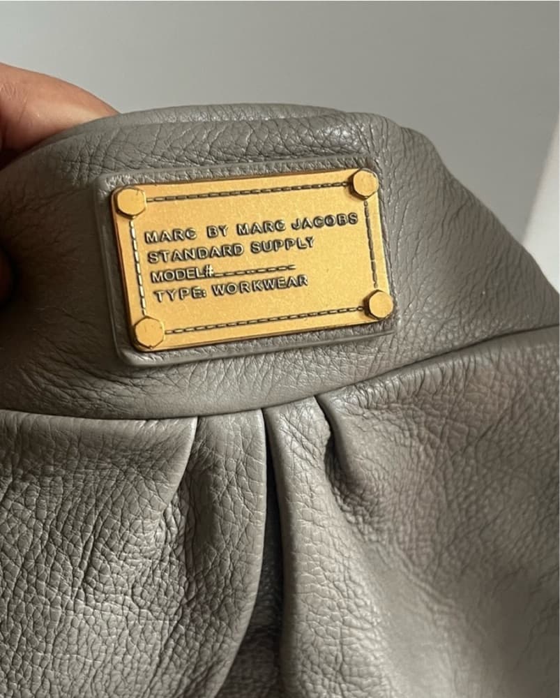 MARC JACOBS Grey Leather Hobo Bag - Image 3