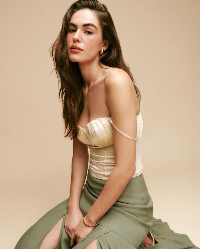 Reformation Kessie Silk Top - Image 3