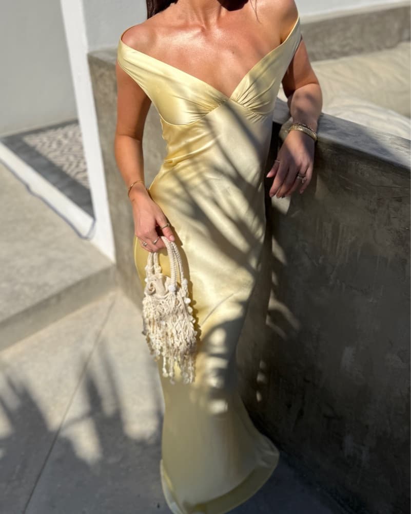 Yellow Natalie Rolt Dress  - Image 1