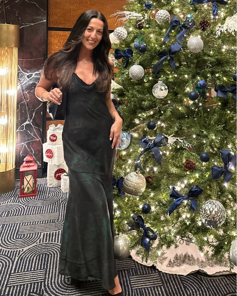 Formal Green/Black Dress - Image 1