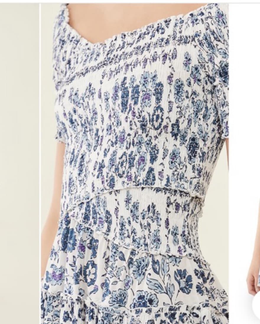 Poupette St Barth Off The Shoulder Dress - Image 5