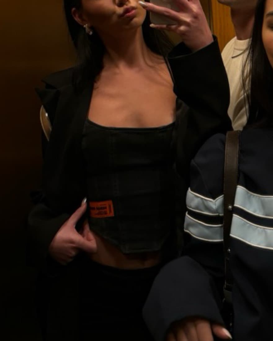 HERON PESTON BLACK CORSET TOP - Image 5