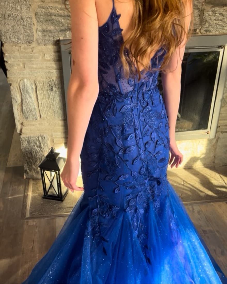 Stunning Navy Blue Mermaid Gown/Prom  - Image 1