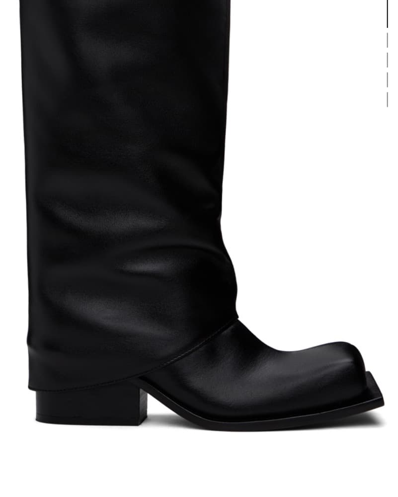 Black Havva Chunky Heel Tall Boot 39 - Image 4