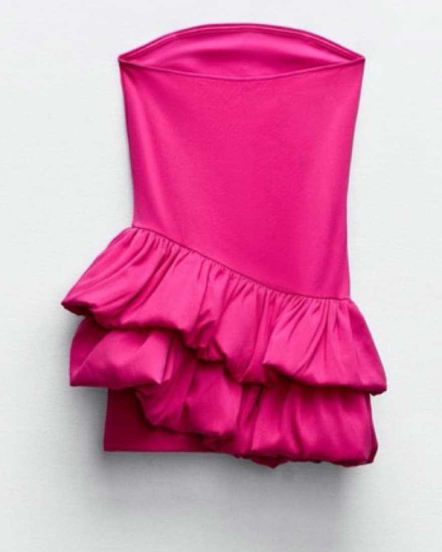 Zara VOLUMINOUS ASYMMETRIC DRESS - Image 4