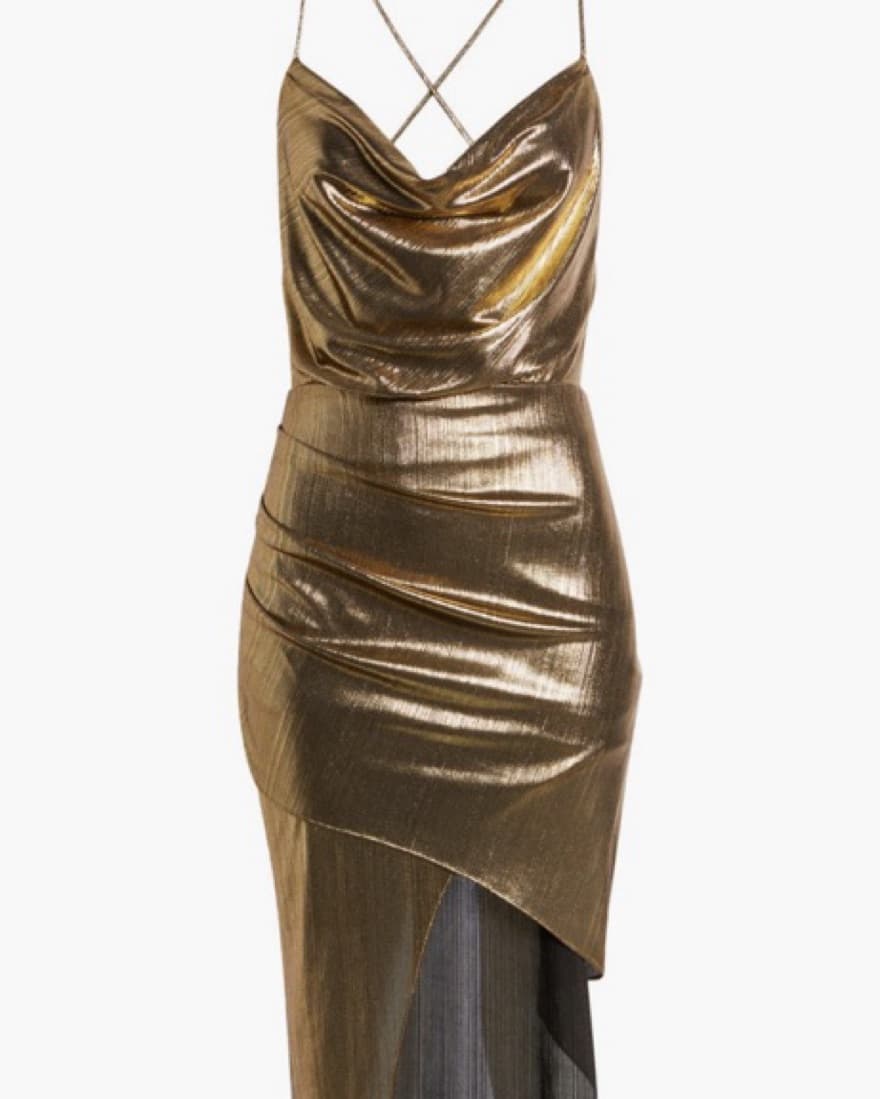 Metallic Gold Dress - Image 1