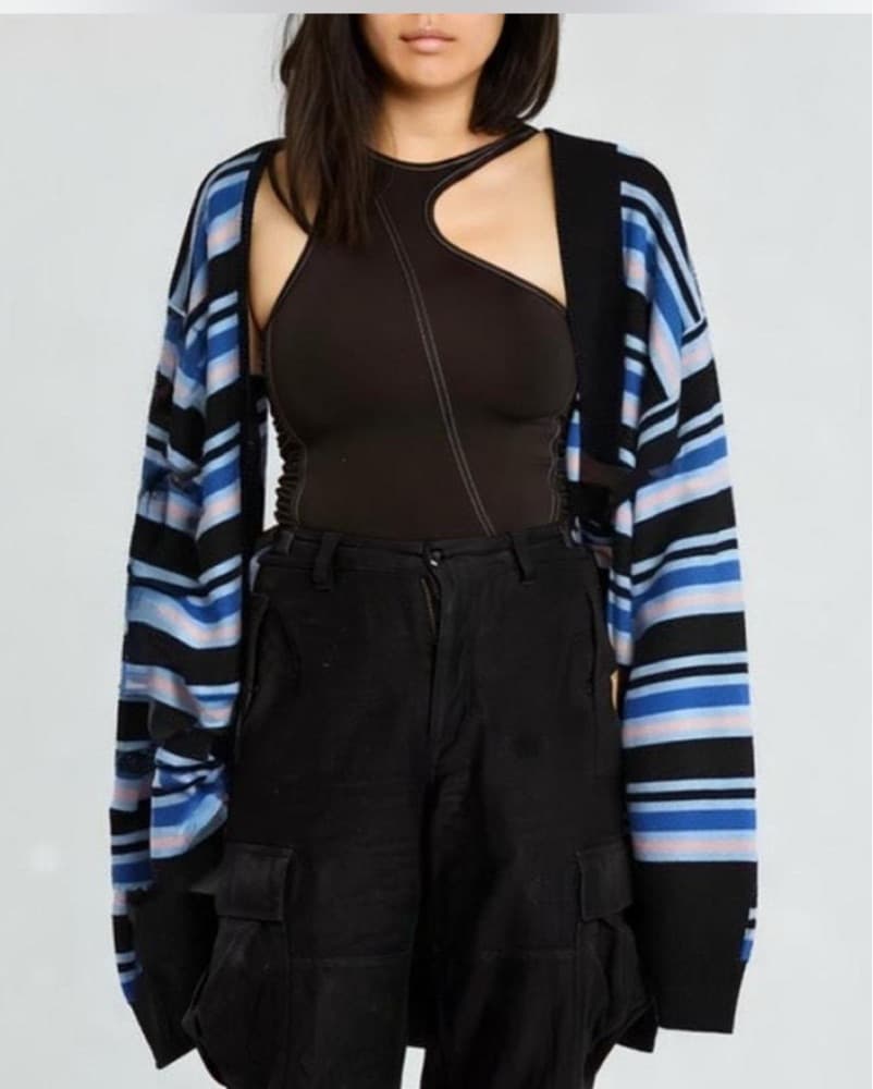 Marni X Uniqlo Striped Knit Cardigan - Image 1