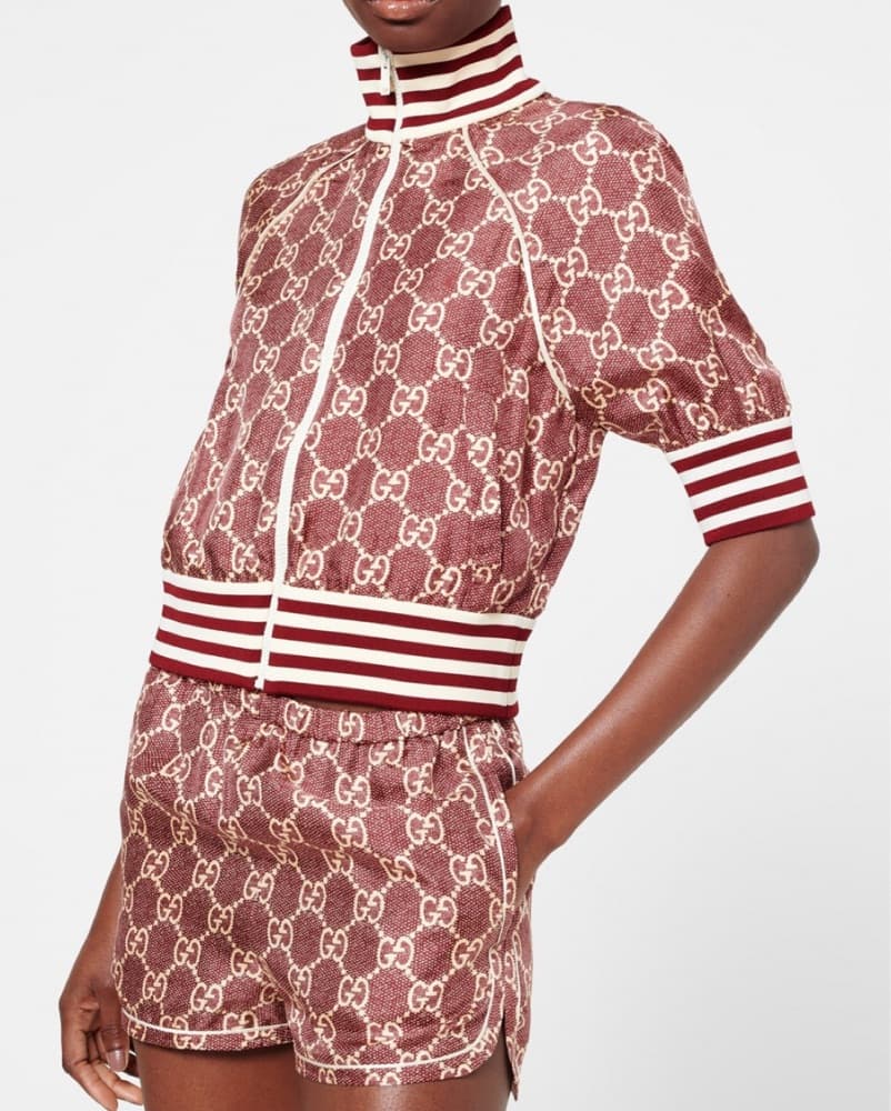 Gucci GG monogram Silk Shorts - Image 2