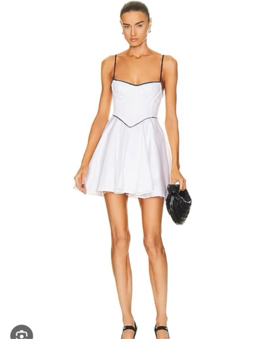 Helsa White Mini Dress - Image 1