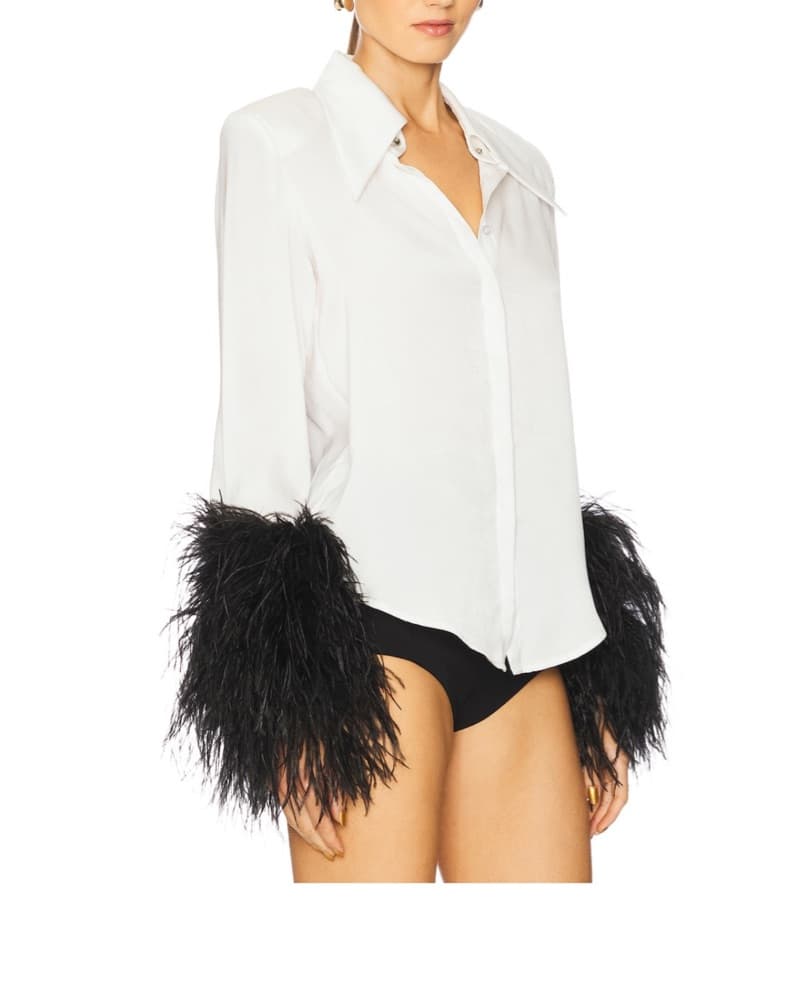 Beonx And Banco Feather Trim Top - Image 2