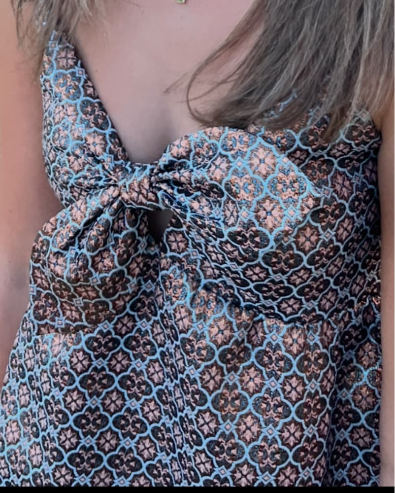 Melvina Tie-Front Babydoll Dress - Image 3