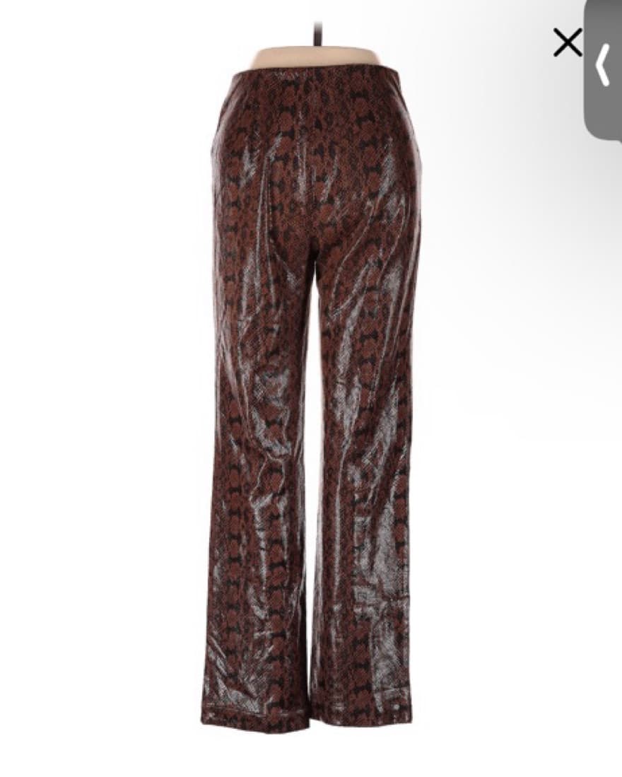 Faux Leather Snakeskin Pants - Image 2