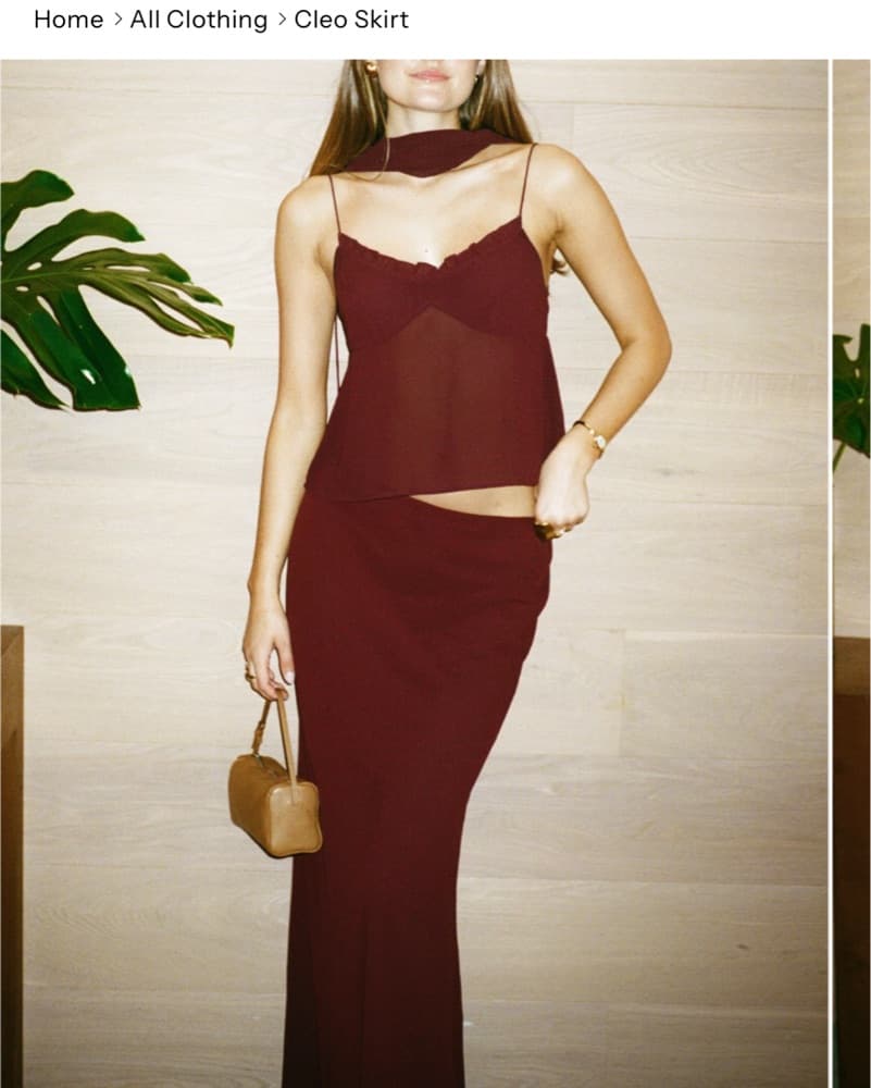 Burgundy Maxi Set  - Image 3