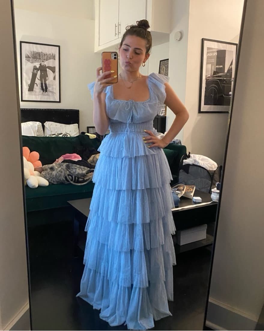 Tiered Blue Gown - Image 1