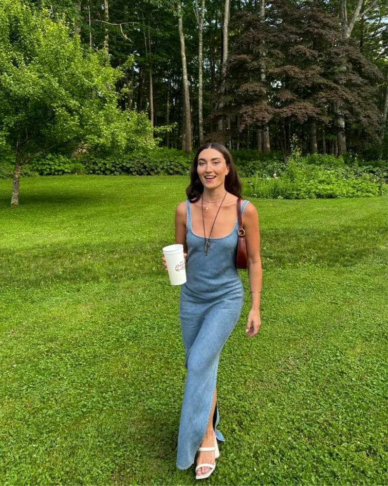 Long Denim Dress - Image 1