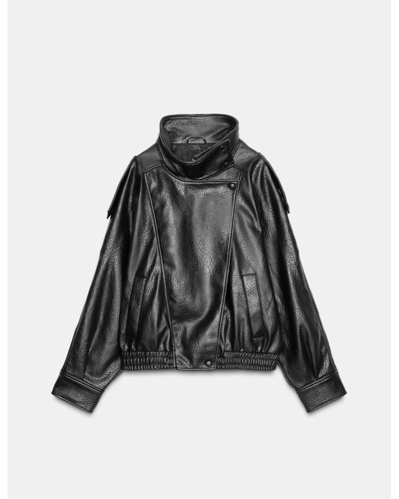 Zara Faux Leather Jacket  - Image 1