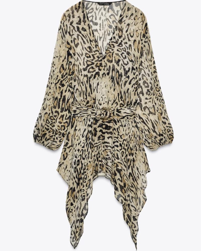 Zara ZWCollection Animal Print Top/Dress - Image 2