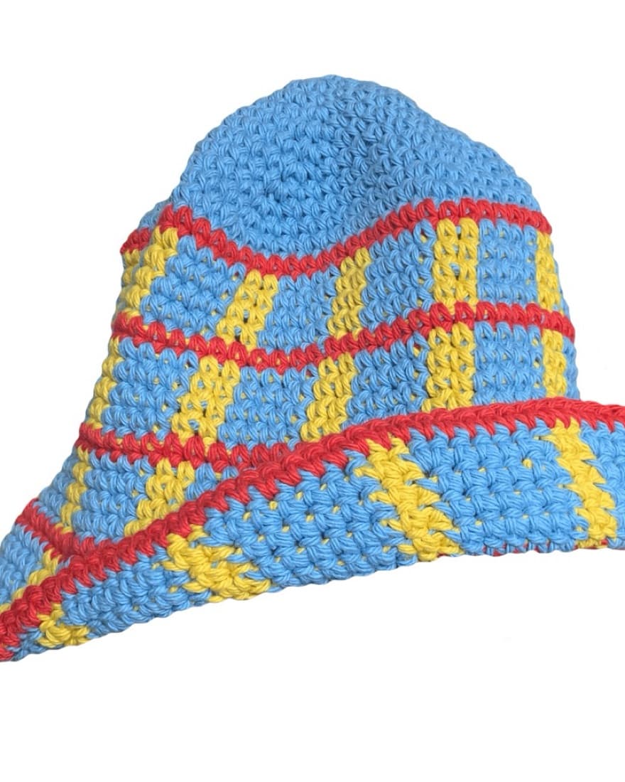 Its Memorial Day Blue Plaid Bucket Hat - Image 3