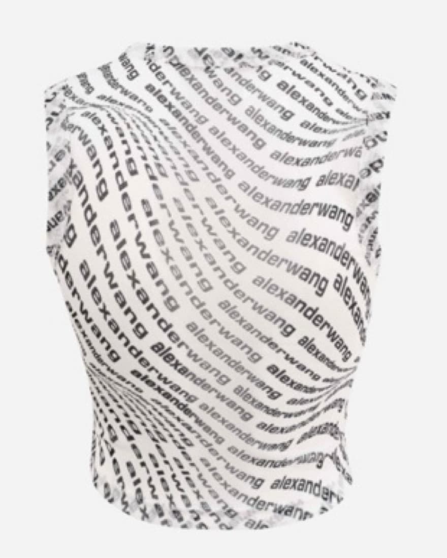 Alexander Wang Mesh Logo Tank - Image 2