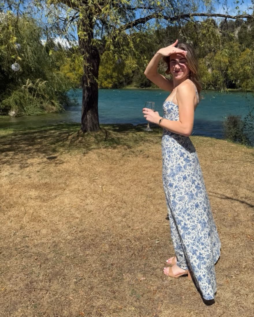 Peppermayo Angelina Blue Paisley Dress - Image 3