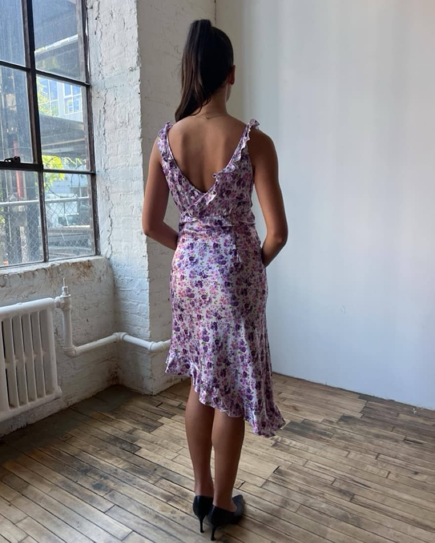 Vintage Express Floral Midi Dress - Image 3