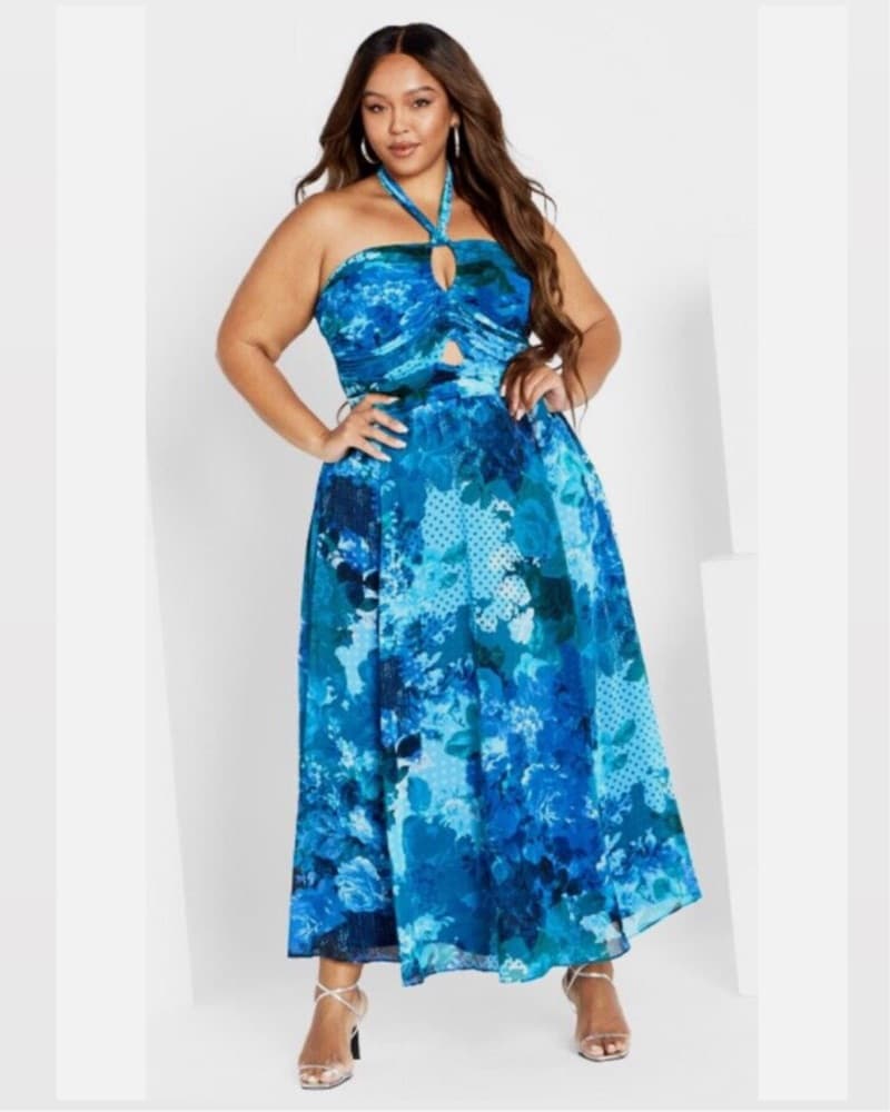 Everlee Print Maxi Dress - Image 1