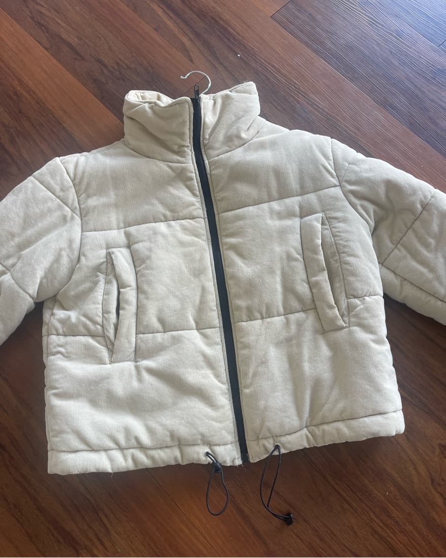 Polly Puffer Jacket Beige - Image 6