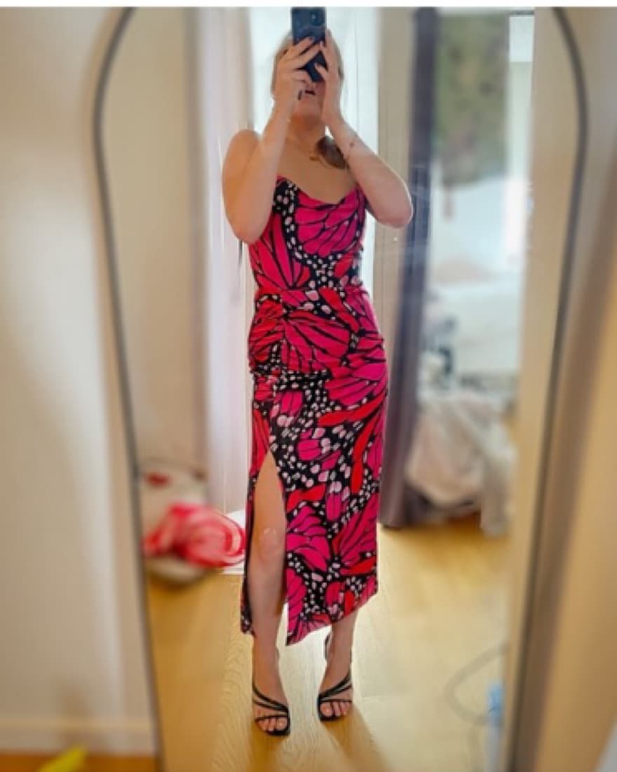MILLY Lilliana Graphic Butterfly Dress  - Image 4