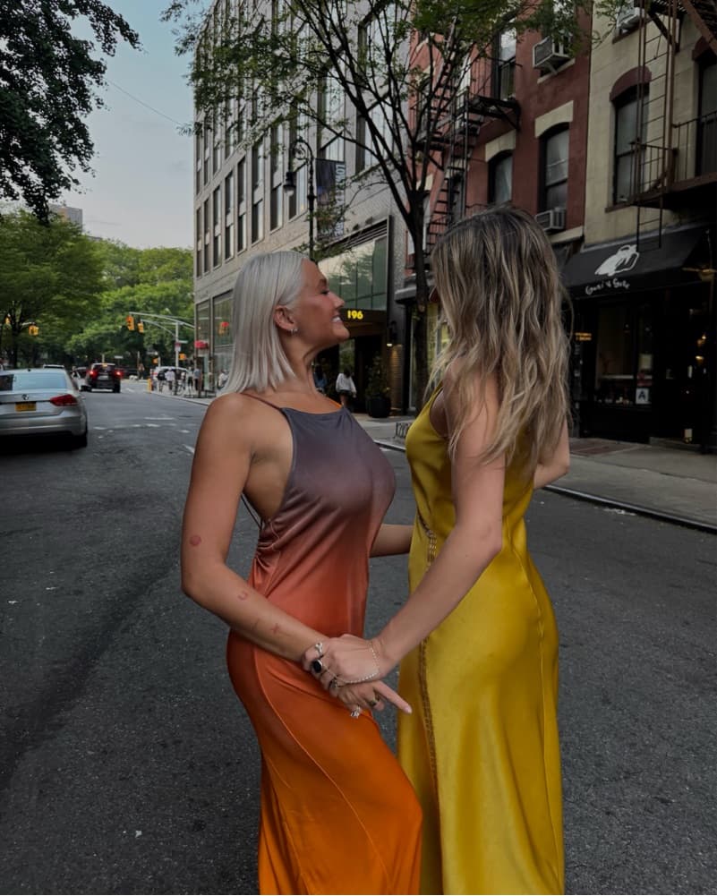 Zara Yellow Silk Dress - Image 2