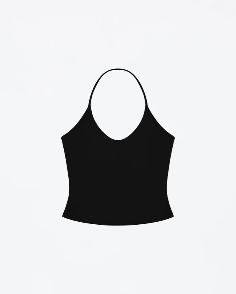 Tank Air Half Moon Halter Black Onyx - Image 2
