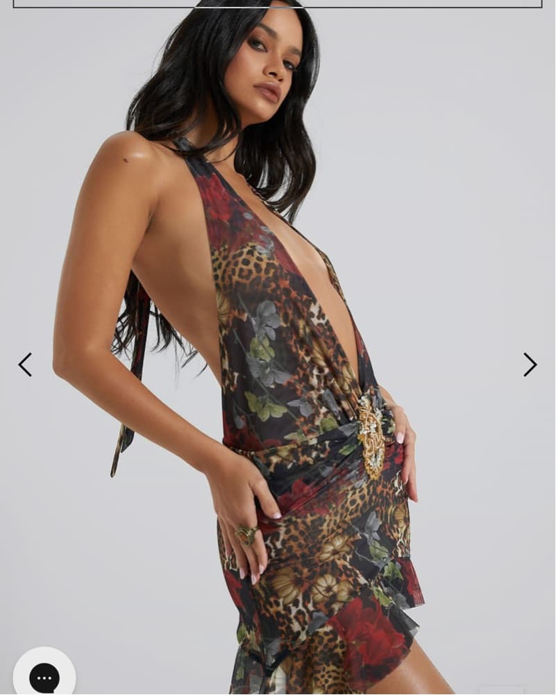 Jaded london Leopard Print Halter Dress - Image 3