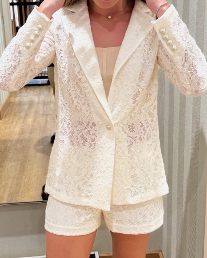 Alice And Olivia white Lace Suit Set - Image 3