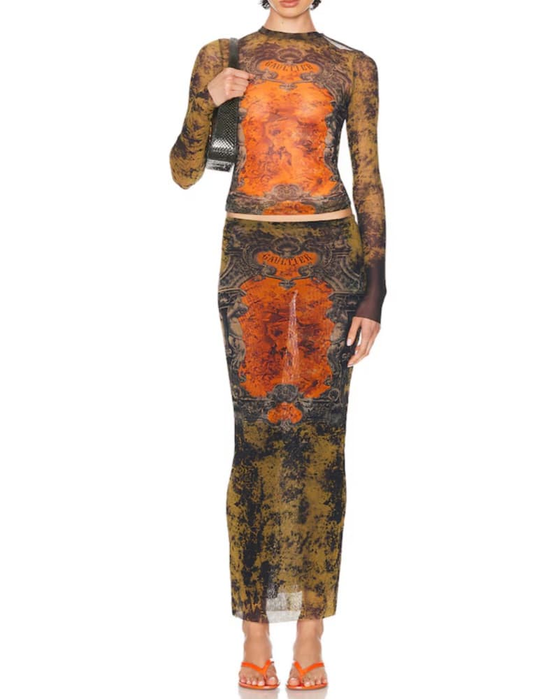 Jean Paul Gaultier Médaillon Long Skirt - Image 2