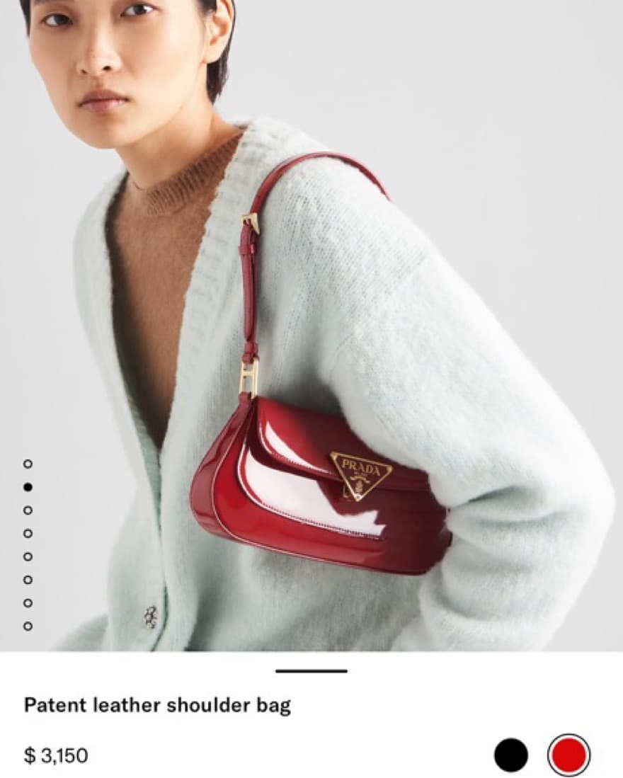 Red Prada Shoulder Bag  - Image 3