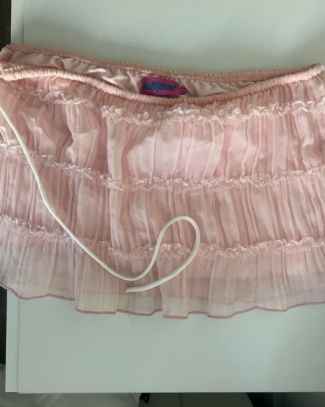 Pink Ruffle Skirt - Image 3