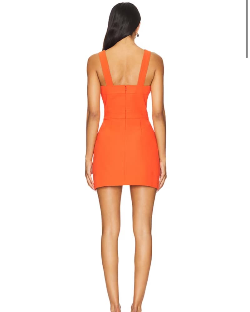 Amanda Uprichard ace dress in mandarin - Image 3