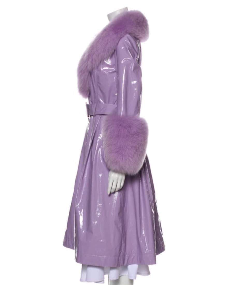 Saks Potts Lamb Leather Fur Coat - Image 3