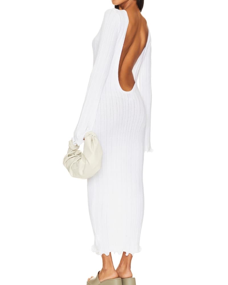 SNDYS Long Sleeve Low Back Maxi - Image 3