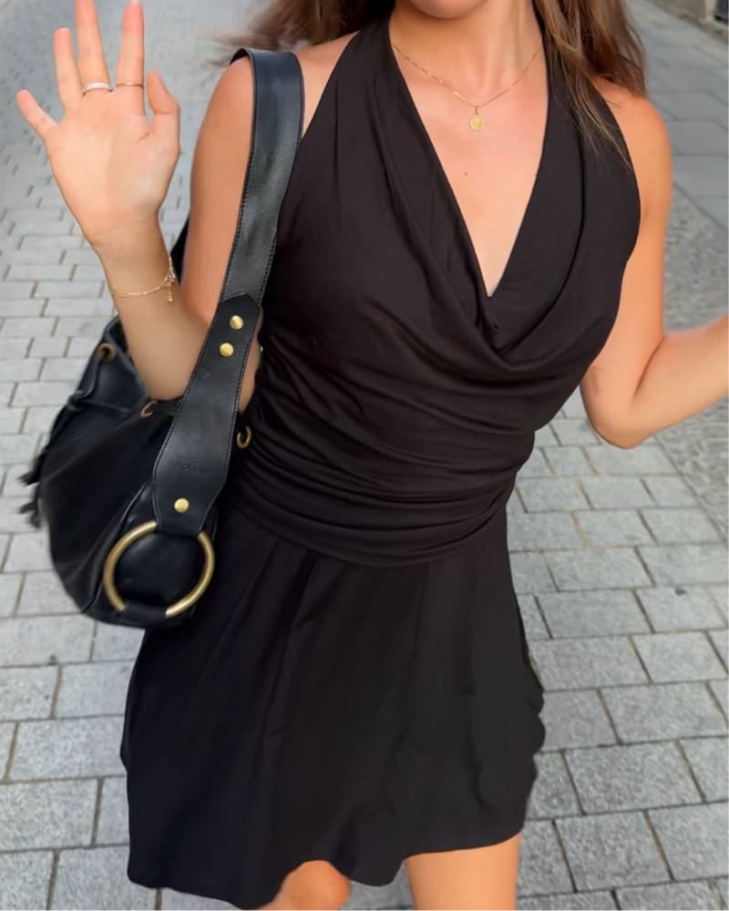 Geel Black Mini Dress - Image 2