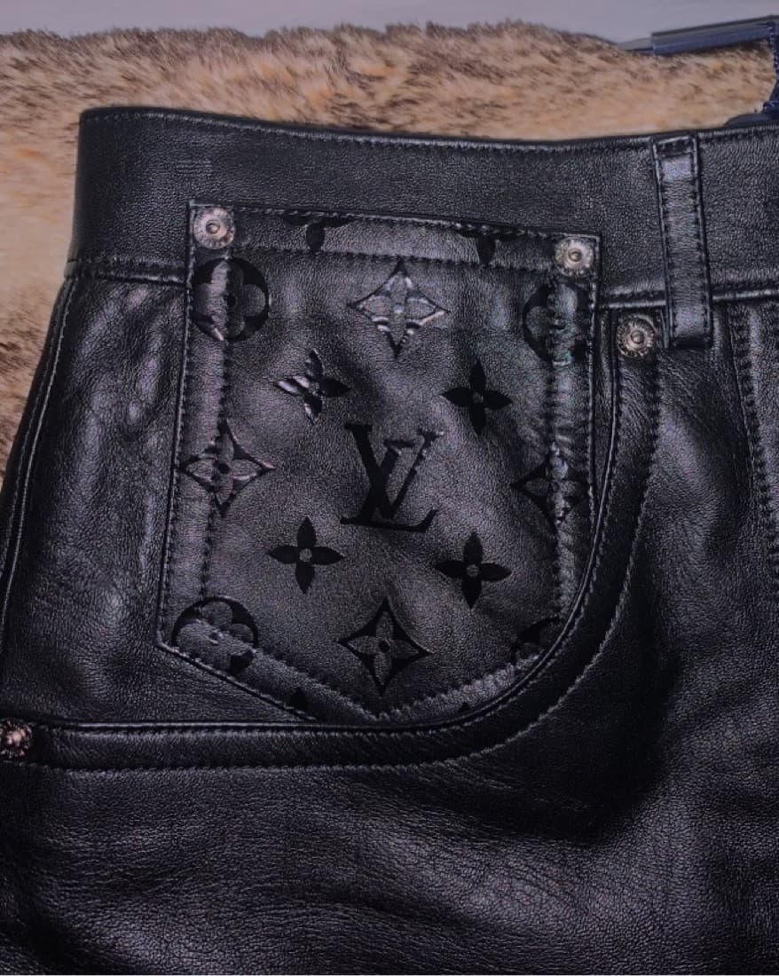 Louis Vuitton Leather Skirt  - Image 1