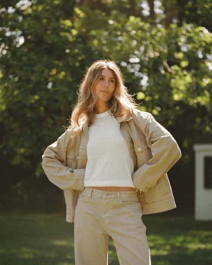 Parke Camel Denim Jacket - Image 1