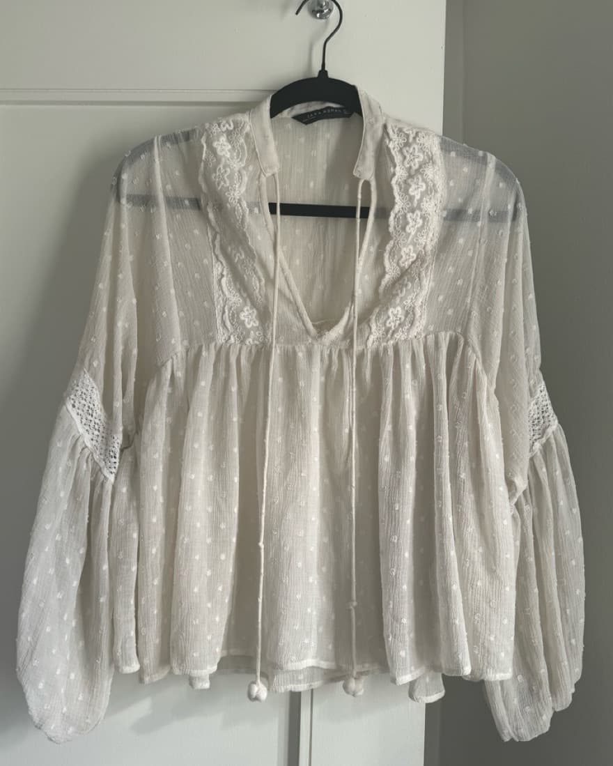 Beautiful Sheer Zara Blouse - Image 1