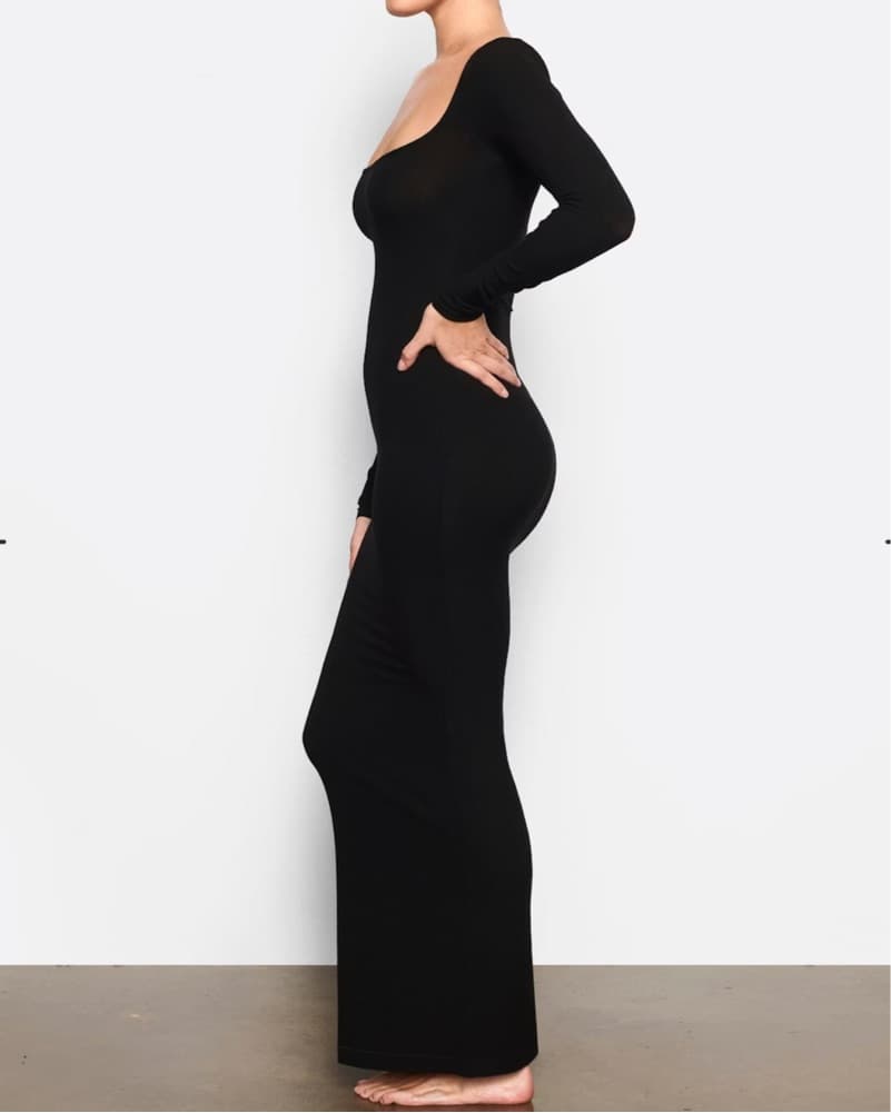 Soldout Skims Long Sleeve Dress Black - Image 2