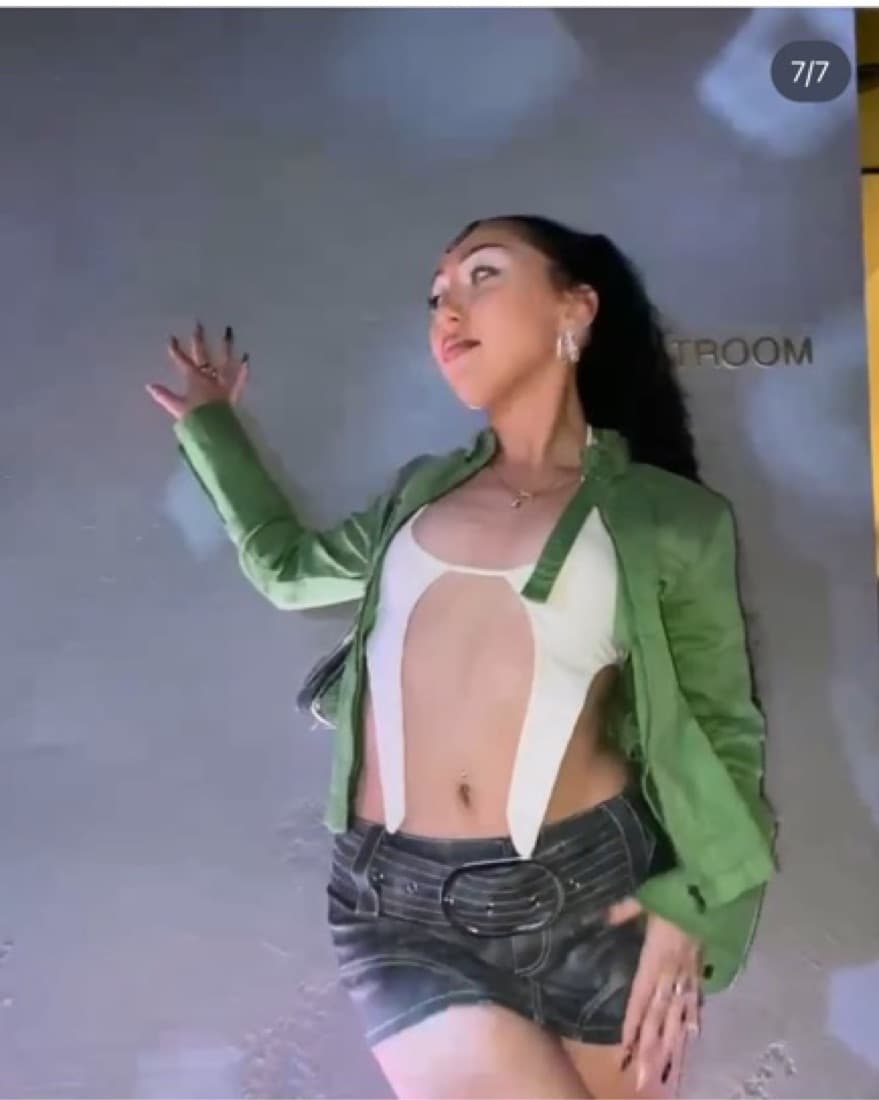 GREEN MOTO JACKET - Image 3