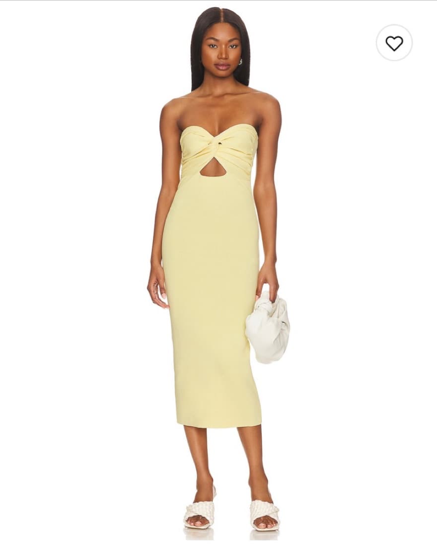 Marias Dress In lemon Yellow - Image 1