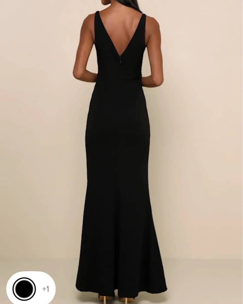 Long Black Dress - Image 4