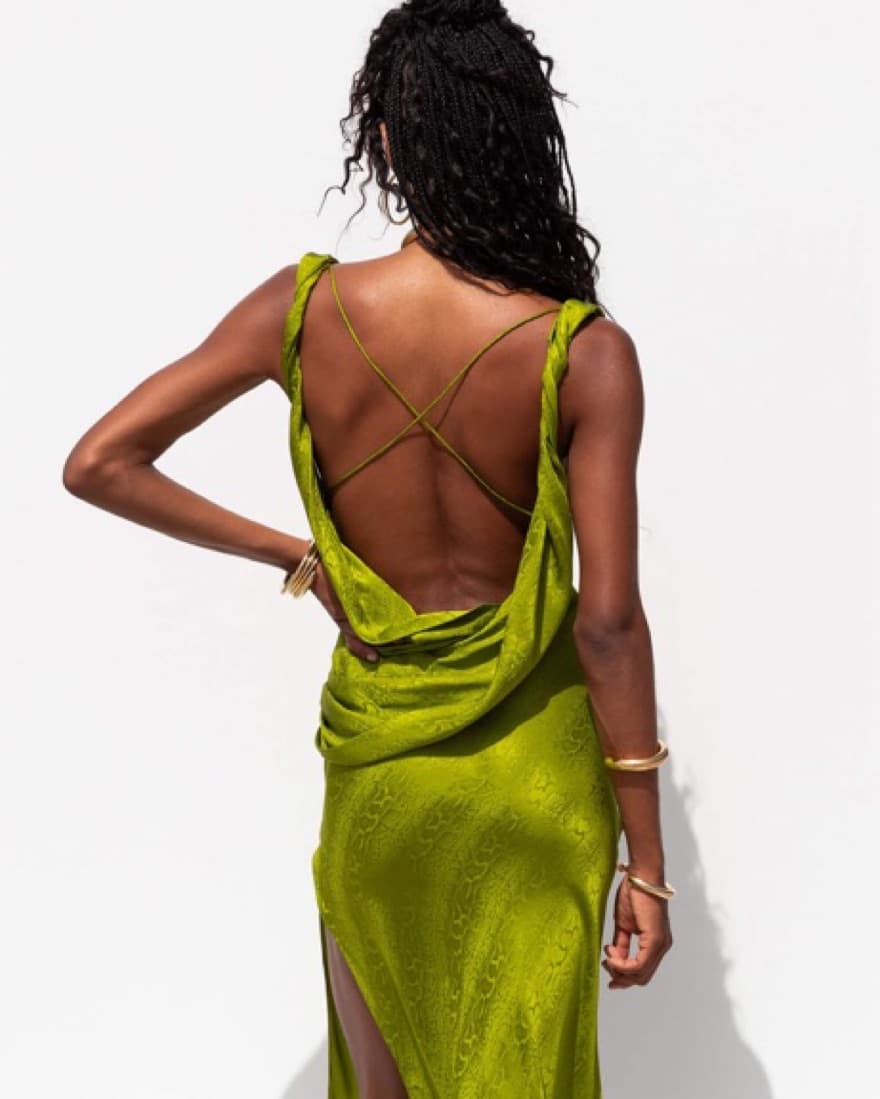 Rat And Boa Navarra Lime Dress - Image 3