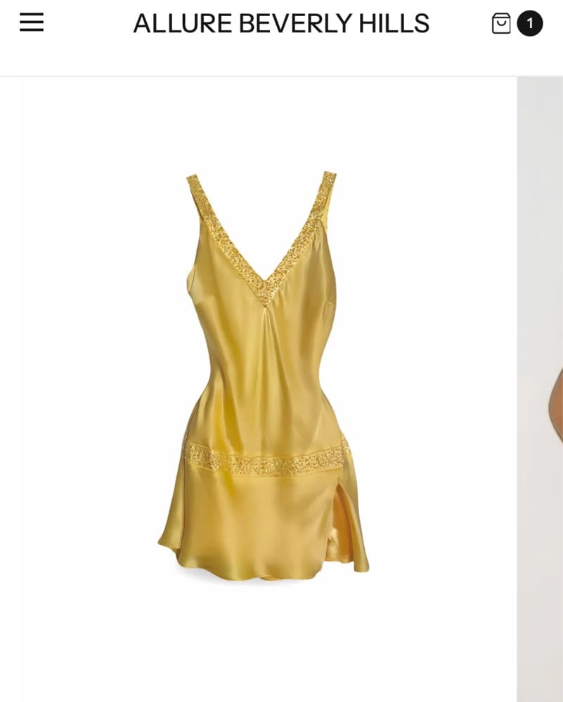 Allure Beverly Hills Adele Mini Dress XS - Image 1