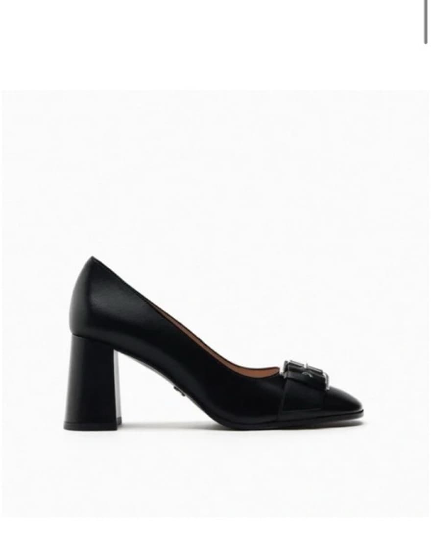 Zara Block Heels with Buckles - Image 4