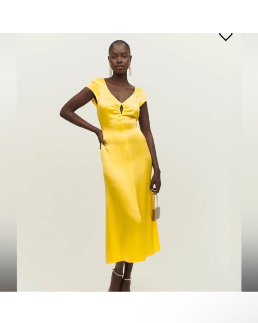 Yellow Reformation Dress - Image 1